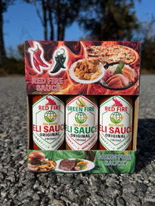 🎁 お中元限定・数量限定！  🔥 ELI FIRE ギフトセット 🔥  待望の180mlボトル3本ギフトセットが 初登場！  🌶️ Red Fire 180ml ×2本 🫑 Green Fire 180ml ×1本       特別キャンペーン価格   ¥ 1,750       Wow   ✅ 初回限定生産 ✅ ご予約受付中 ✅ 2026年8月06日より全国一斉発送