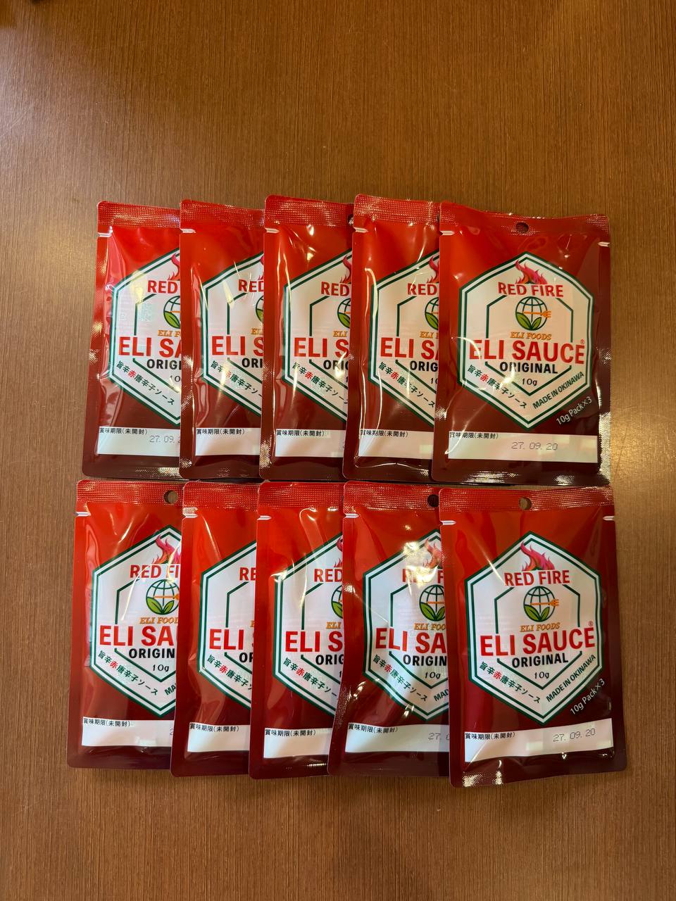 ELI SAUCE Red Fire 10g×3個入り 10パックセット（合計30個）