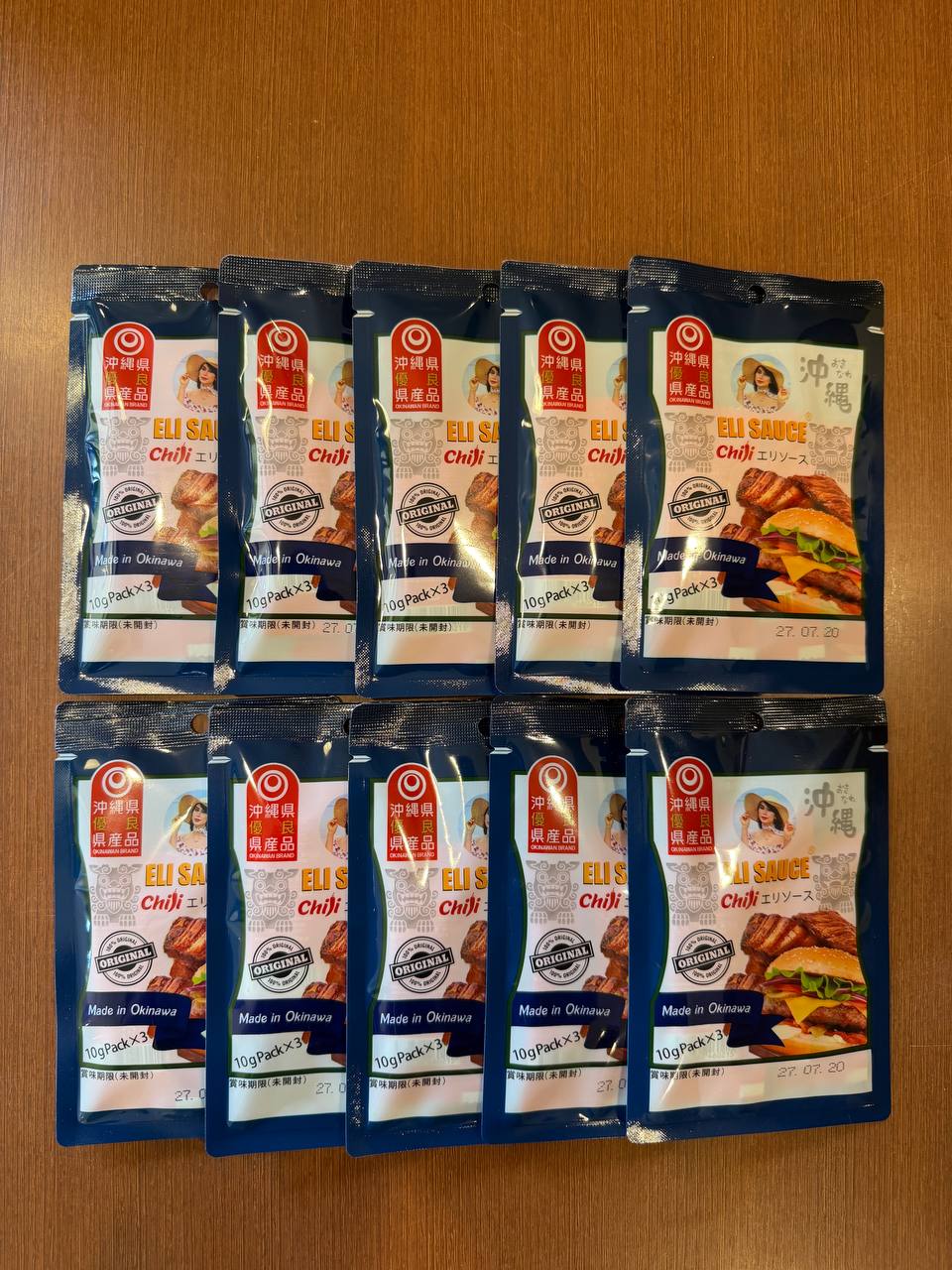 ELI SAUCE Chili 10g×3個入り 10パックセット（合計30個）