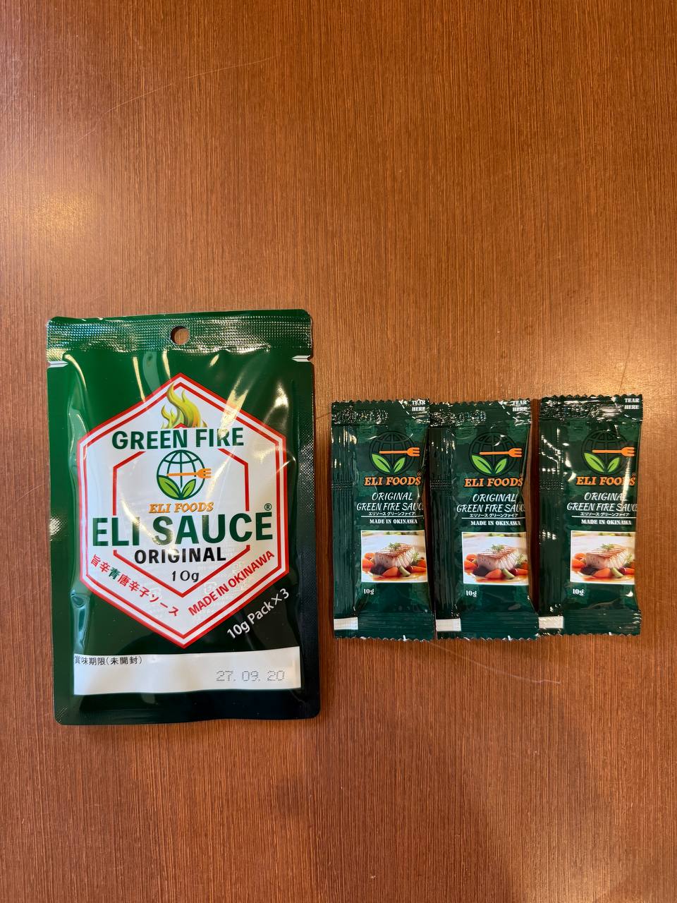 ELI SAUCE Green Fire 10g×3個入り 10パックセット（合計30個）